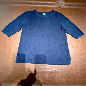 Charter Club Dark Blue Knit Sweater